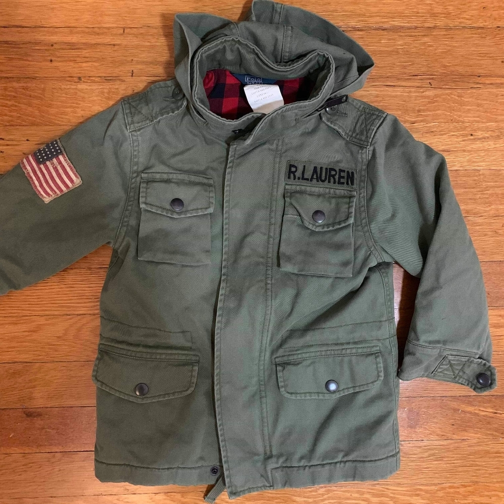 Polo by Ralph Lauren military jacket boys size 4